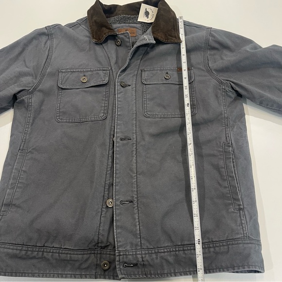 WOOLRICH Chore Coat Canvas with Corduroy Collar and Sherpa Lining | Mens m - Picture 12 of 13